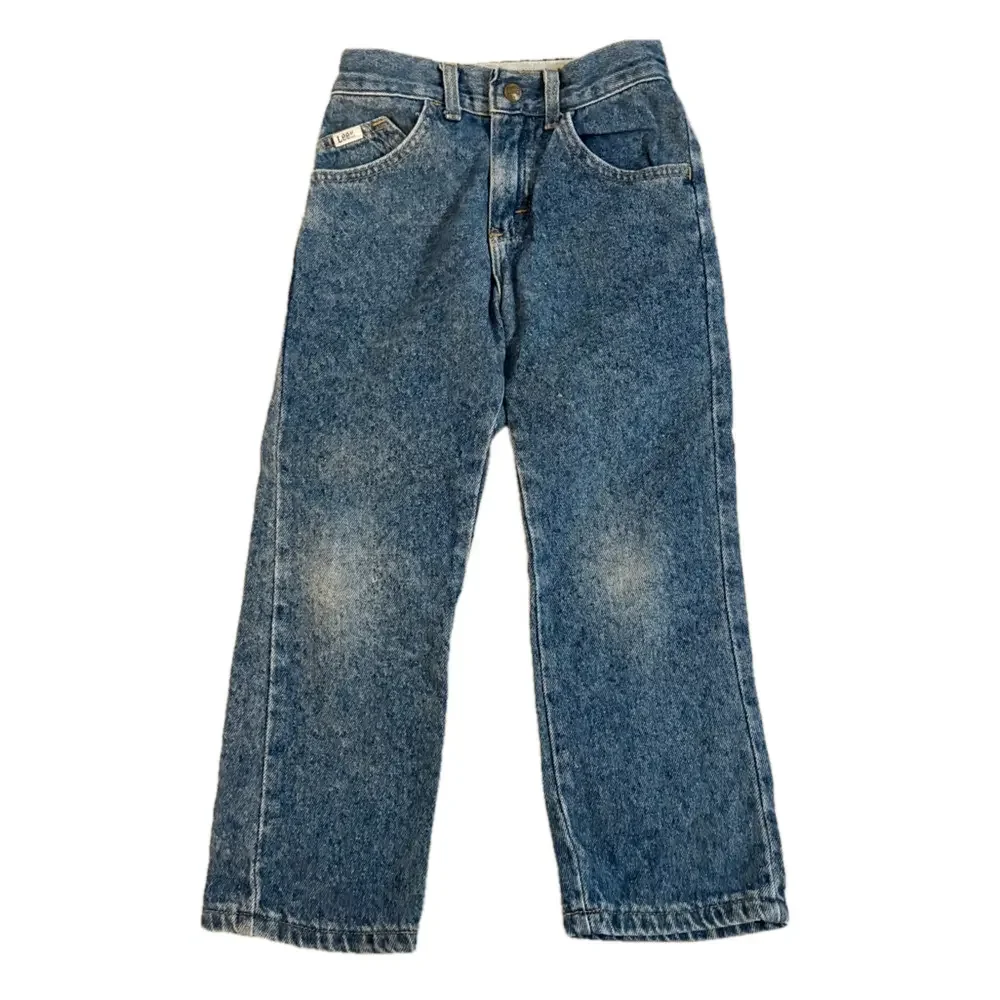 Vintage Kids Lee Elastic Waist Union Made Jeans Size 6X